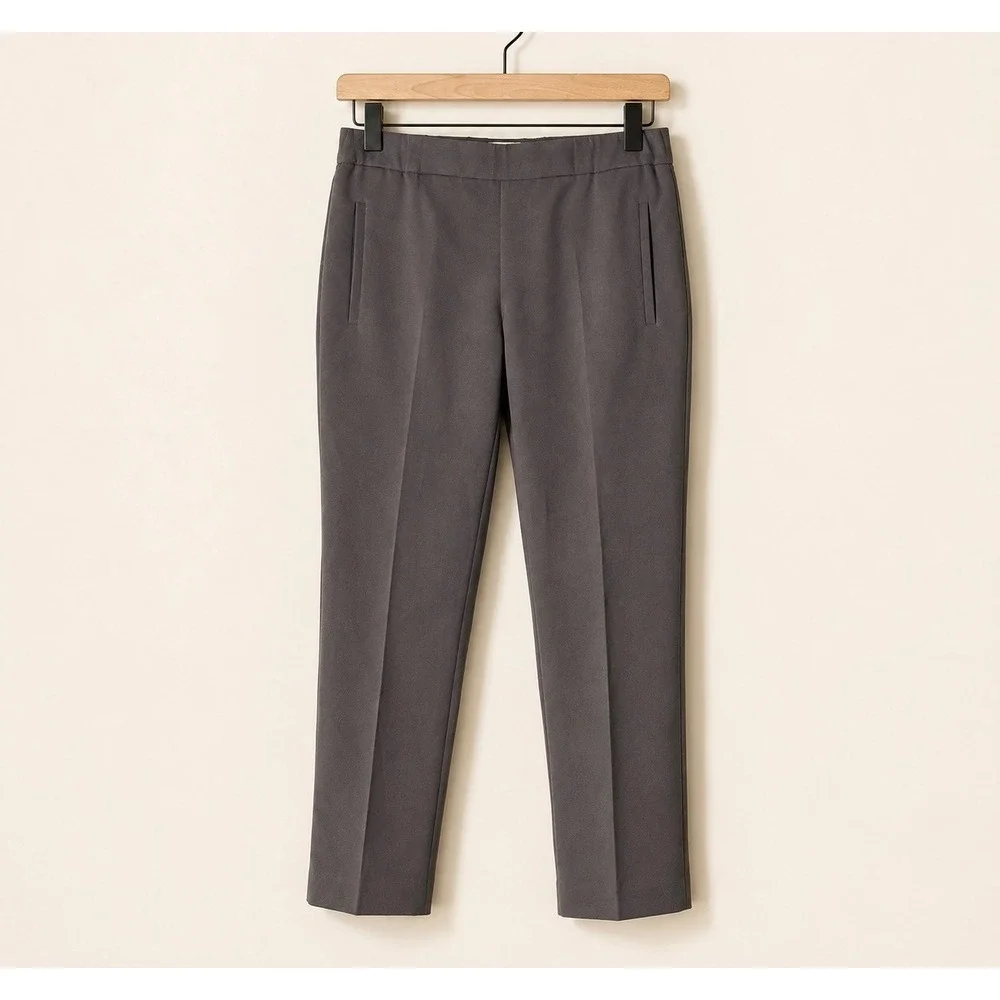 Aritzia Wilfred Darontal Pants Women Size 0 Gray Tapered Pull On Trousers